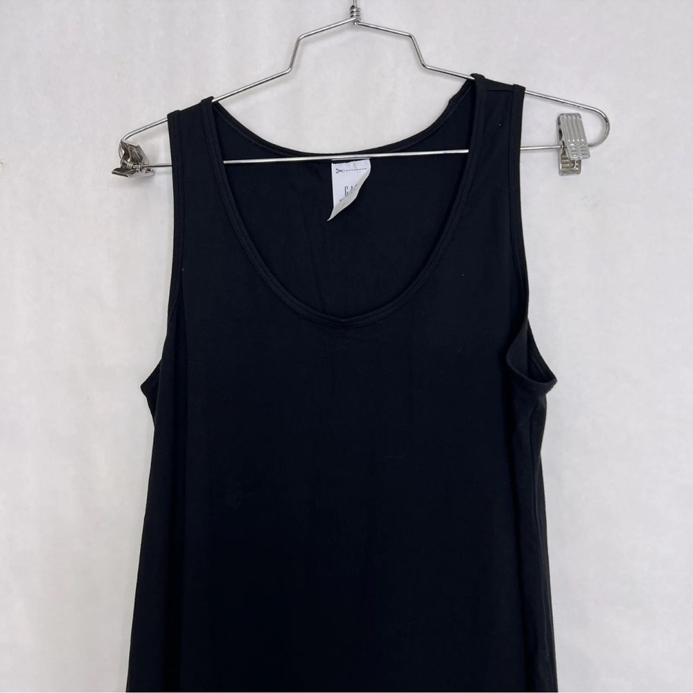 Gap Maternity Solid Black Maxi Dress Size Medium - image 3